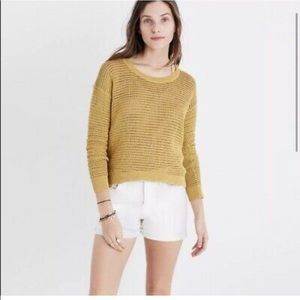 Madewell Mustard Pullover Sweater